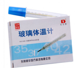 玻璃体温计